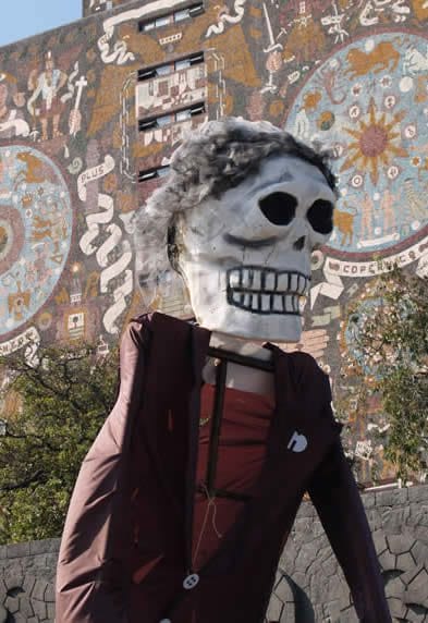 A well dressed skeleton.