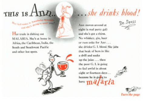 Booklet informing soldiers how they can protect themselves against malaria