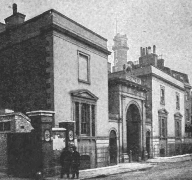 Photo of brewery where William Minor shot a man
