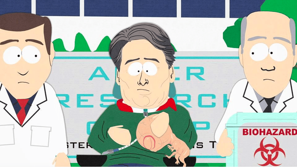 Christopher Reeve comes to South Park to demonstrate all the hope and horror of embryonic stem cells.