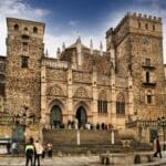 Image: The Monastery of Guadalupe. Main entrance. Photo by Rafa G. Recuero. Via Wikimedia. CC BY-SA 3.0 ES