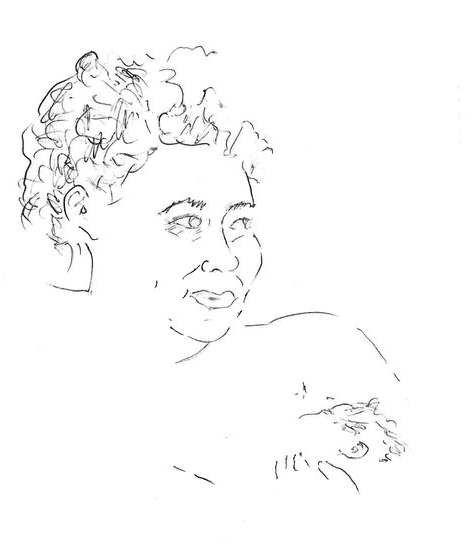 Woman breastfeeding child